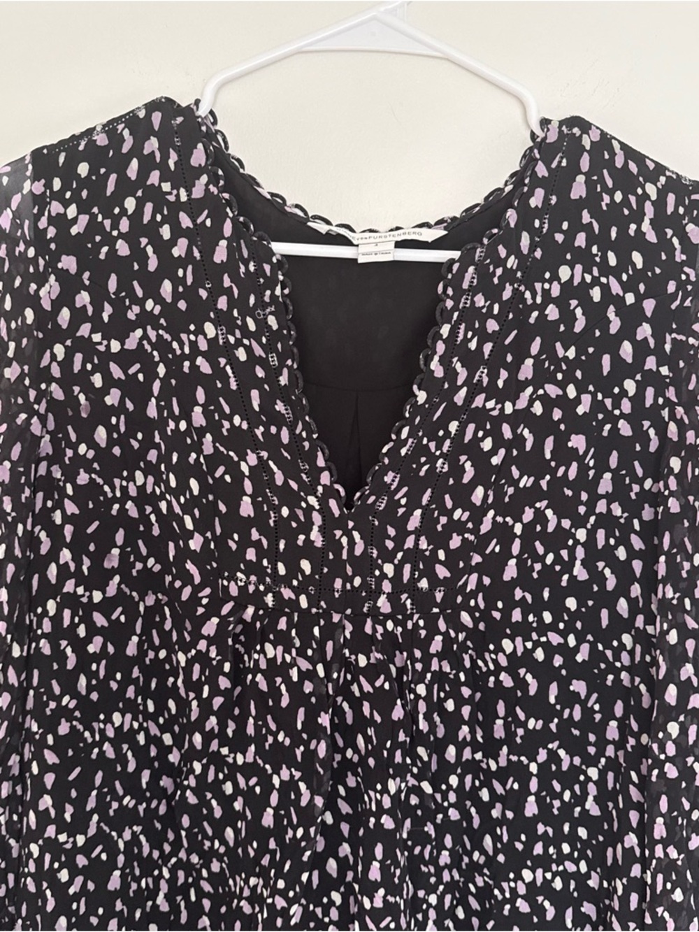 Diane Von Furstenberg Aria Chiffon Tunic Dress - Picture 3 of 8